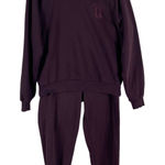 Gap  Athletic Dept Sweatshirt Jogger Sweat Set Rich Purple Medium Fleece Lounge Photo 0