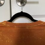 Double Zero NWOT Cropped Mustard Acid Wash Long Sleeve Shirt Photo 3