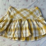 Urban Romantics Urban Romantic yellow plaid mini skirt Photo 0