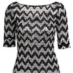 Rachel Comey New bateau metallic zig zag top size 4 Photo 2
