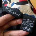 Bay Studios Oversize Blazer, Ivory, Cream, Black, Red, Blue, Size S Black Photo 4