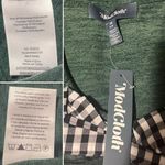 Modcloth  Emerald Green Touched by Time Ruffle Accent Buffalo Plaid Bow M NWT Photo 10