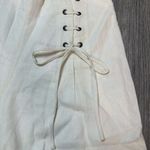 Dress To Off White Linen Blend High Waist Shorts Photo 1