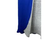 Market & Spruce  Gray Sweater with Sapphire Blue Chiffon Back Women's XS Photo 4