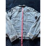 F&F Women's Blue‎ Button Denim Trucker Jacket Distressed Size 6 Blue Photo 6