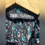 ZARA  Women’s Blouse Ditsy Floral Pleated Chiffon Prairie Cottage Photo 7