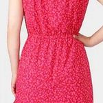 J.Crew V-neck Ruffle Dress in Tossed Bouquet Print, Color Red Briar, Size 0, NWT Photo 1