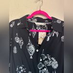 NWT Soft Surroundings Pagoda Lantern Print Heavenly Soft Tunic Blouse M Black Size M Photo 2