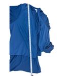 Susan Graver  Blue Liquid Knit Sheer Hem Waterfall 3X Cardigan Open Front Top Photo 5