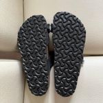 Birkenstock NWOB Mayari Shearling Black Nubuck Leather Sandals Photo 13