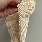 Vintage Beaded Kiss Lock Handbag White Photo 3