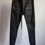 ANINE BING sz 36 or 6 black zipper 100% leather pants NWT Photo 0