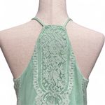 Blue Rain Francescas  Mint Green Y2K Going Out Lace Overlay Fairy Tank Top Large Photo 4