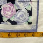 Black blue and lavender rose print bandana 0839 Photo 2