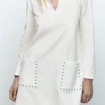 ZARA Studded Polo Collar Dress Photo 0