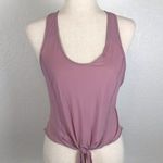 Lululemon Athletica mauve knot front crisscross tank top S Photo 0