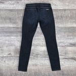 Hudson Jeans Hudson Krista Super Skinny Dark Blue Jean Women 28 (32X31) Low Rise Ripped Denim Photo 4