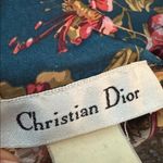 Christian Dior Vintage  Asian Floral 1/2 zip satin robe kaftan dress gown L Photo 9