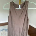 Avocado Racerback Tank Top Stretch Sustainable Ribbed Brown Buttery Soft Workout Size M Photo 1