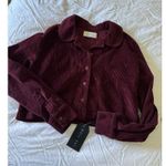$242 New Les Tien Iris Bordeaux Corduroy Button Up Photo 3