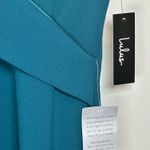 Lulus  Teal Pleat Bodycon Dress XS NWT MIDI length Photo 4