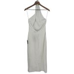 Lulus Beyond Classy White Satin Halter Midi Dress Size M Size M Photo 10