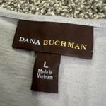 Dana Buchman gray Crochet Lace Floral Tank Top L Photo 2