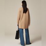 J.Crew Juliette collarless sweater-blazer in khaki L Photo 2