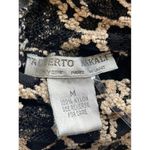 Alberto Makali Black & White Lace Turtleneck Long Sleeve Top Gothic Victorian M Photo 4