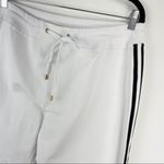 Boston Proper  White Side Stripe Jogger Track Pants Photo 8