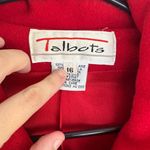 Talbots Vintage Red Wool Coat Toggle Closure Collared Winter Holiday Christmas Photo 2