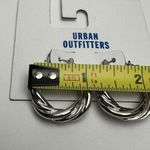Urban Outfitters Chunky Silver Tone Pierced Hoop Earrings NWT $20 Photo 5