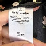Reformation Cassic Floral Silk Midi Dress Black Green Size 6 NWT Photo 5