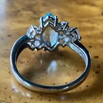 Sky Blue Topaz Rainbow Moonstone Sterling Silver Ring Size 10 Photo 4