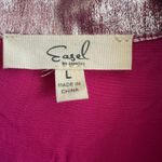 Eazel Los Angeles Metallic Top Y2K 2000s Glam Night Out Pink Large Photo 2