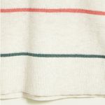 Loft  Ivory Striped Modern Crew Neck Sweater sz XS Photo 4