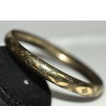 Source Unknown Vintage Brass Tone Aztec Etched Design 7" Bangle Casual Trendy Bracelet Photo 2