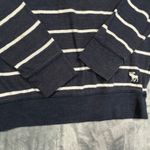 Abercrombie & Fitch Abercrombie Fitch Navy White Striped Pullover Sweater Women's XS Photo 2