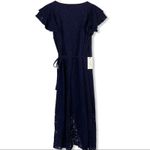 Ali & Jay Ali &‎ Jay navy blue lace wrap dress large new Photo 6