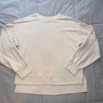 All In Motion Off-White/Light Pink Oversized Long Sleeve Sweatshirt Size Small Photo 0