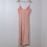 Petal and Pup  Blush Pink Tino Bustier Silky A-line Midi Slip Dress Size Large Photo 7