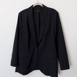 Universal Standard [] Black Rio Wool Blend Blazer Jacket Work Office 14 16 Small Photo 1
