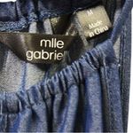 Mlle Gabrielle  Blue Chambray Blue Jean Look Keyhole Sleeveless Midi Dress Medium Photo 10