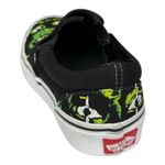 Vans Classic Slip-On Black Green Eyes in the Dark Glow Size 7 Monster Horror EUC Photo 4