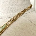 Gold tone 3 tier beaded necklace Photo 7