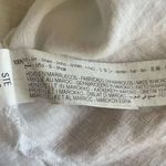 ZARA White Linen Blend Crop Button Up Shirt Boxy Minimalist Bohemian SZ L #1675 Photo 10