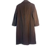 JG Hook Petite Made in USA Brown 100% Pure Wool Trench Coat Size 14P Photo 1
