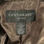 🌸VINTAGE CENTIGRADE 100% BROWN LEATHER JACKET SIZE LARGE🌸 Photo 4