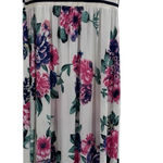 Vanilla Bay Striped‎ Floral Maxi Dress Medium Boho Knit Stretch Casual Boutique Style Comfy Photo 0
