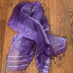 pier 1 scarf purple ombre weave‎ fringe Photo 0